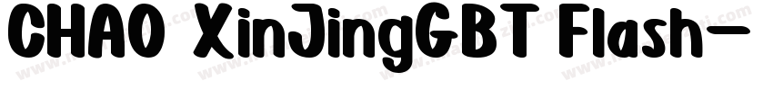 CHAO XinJingGBT Flash字体转换